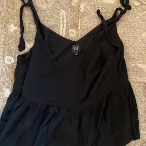 Gap Black Shoulder Tie Tank